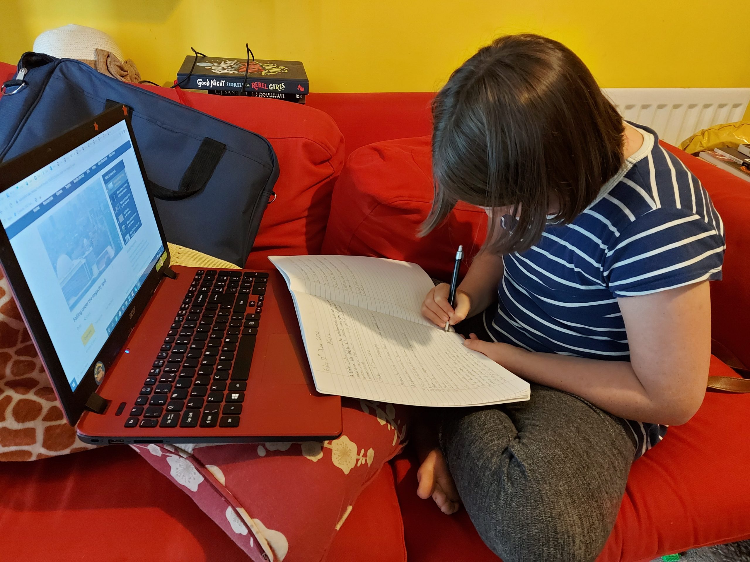 kid on computer Pea midge control
